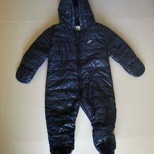 OK! Boys Navy Hooded Puffer Snowsuit